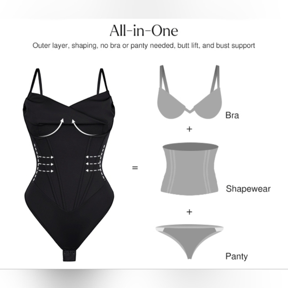 Popilush Corset Bodysuit #958 - Picture 4 of 11